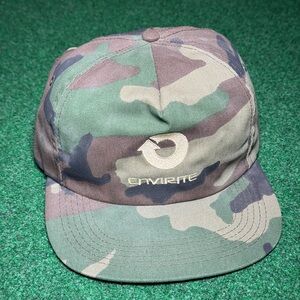 Vintage Camo Snapback Envirite Recycling 80s 90s Cap Hat